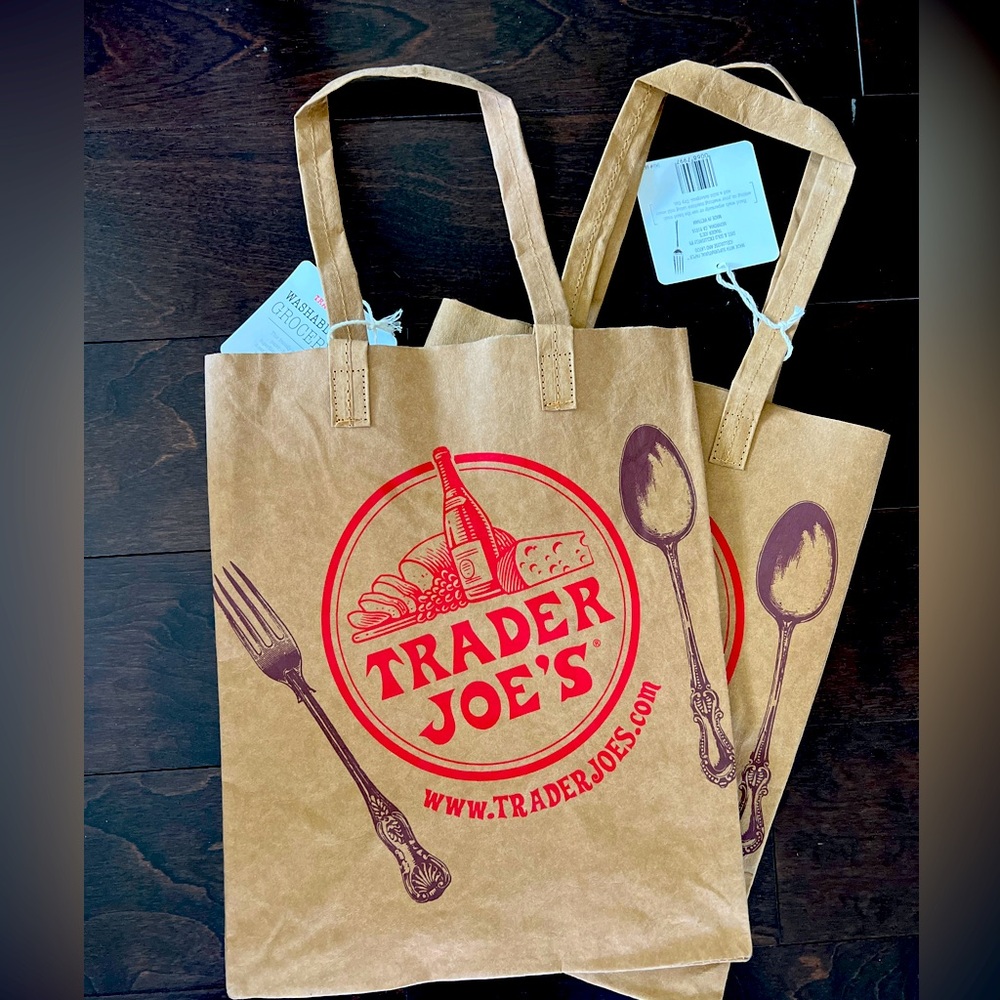 Trader Joe's Washable Paper Reusable Grocery Bag (QT: 2) - NWT
